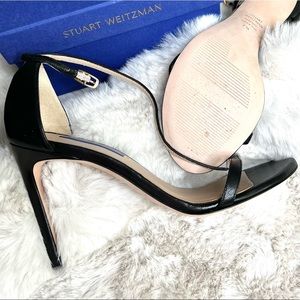 Stuart Weitzman Nudist Song - Matte Black Stilettos